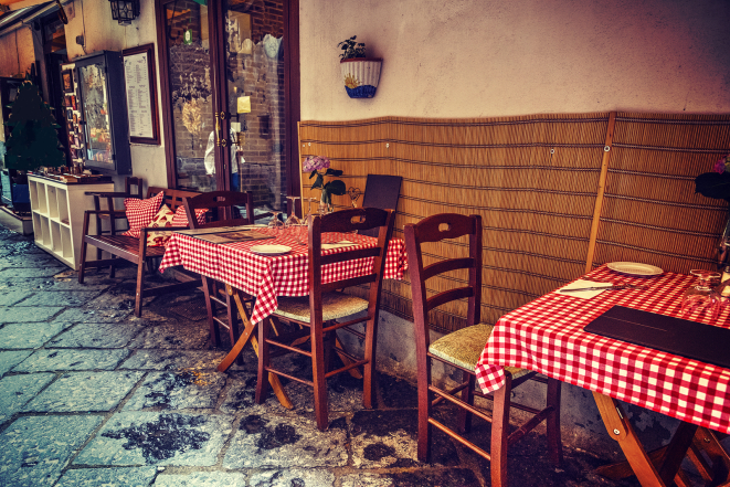 Restaurante em Sorrento, no Sul da Itália. Foto: Bigstock.