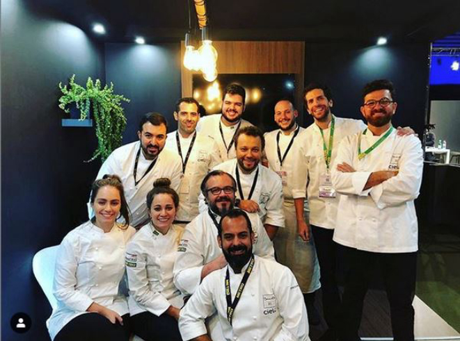 Equipe brasileira que participou do Bocuse D'Or 2019. Foto: Reprodução Instagram.