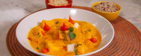 Moqueca de pupunha