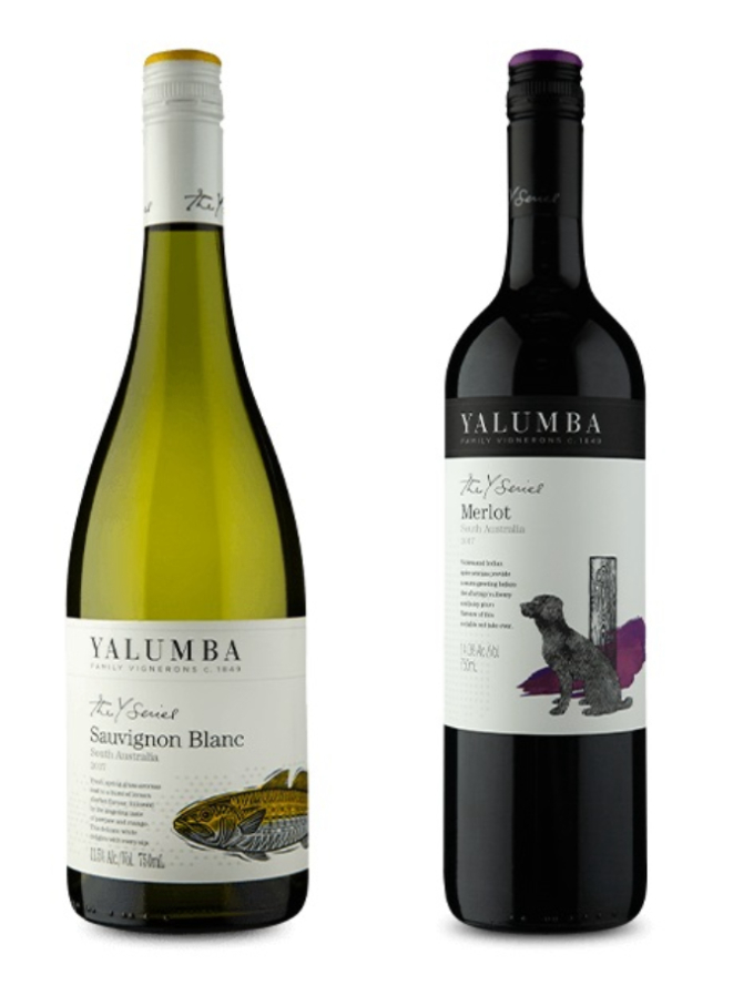 Os rótulos veganos da Yalumba, Austrália, custam cerca de R$ 85. Foto: Divulgação / Wine