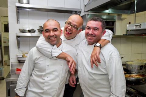 Um show de três chefs no Terra Madre