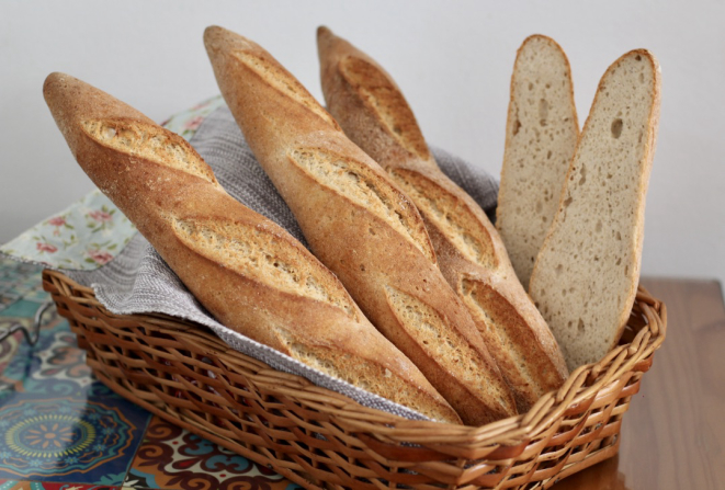 Baguete sem glúten, receita de Carla Serrano. Foto: Divulgação