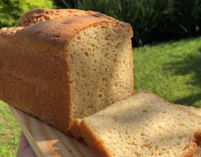 Pão de fatia da chef Patrícia Araújo, que ministra um curso de panificação sem glúten no Centro Europeu. Foto: Divulgação