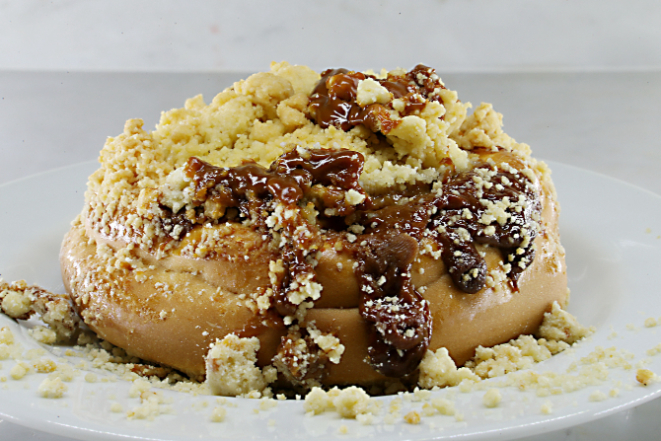 Chineque de banoffee, da panificadora e confeitaria Mannah.  Foto: Albari Rosa/Gazeta do Povo.