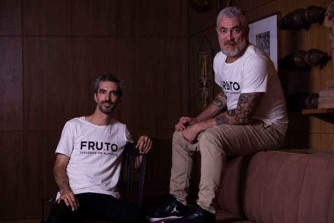 Felipe Ribenboim e Alex Atala são os idealizadores do FRU.TO. Foto: Divulgação