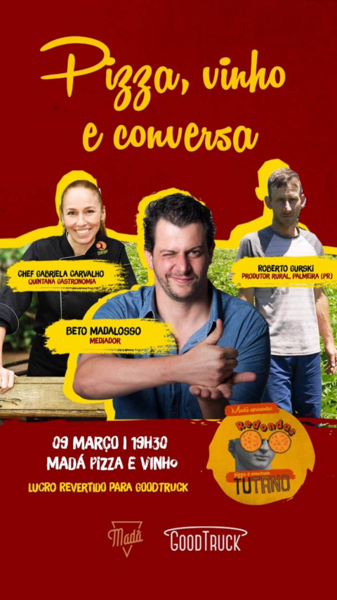 É pizza, conversa boa e solidariedade