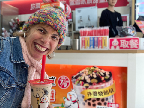 Boralá provar Bubble Tea com todos os ingredientes que tenho direito