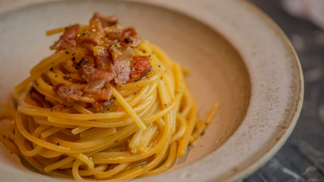 Carbonara do Romeo. Foto: Munir Bucair Filho