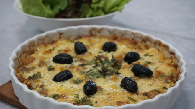 Bacalhau às natas por MiAguiar. Foto: Divulgação/MiAguiar Gastronomia