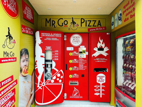 Roma ganha a primeira máquina de venda automática de pizza