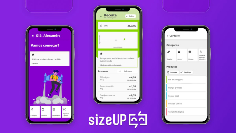 SizeUp lança novo design de aplicativo e banco de dados para análise de cardápios
