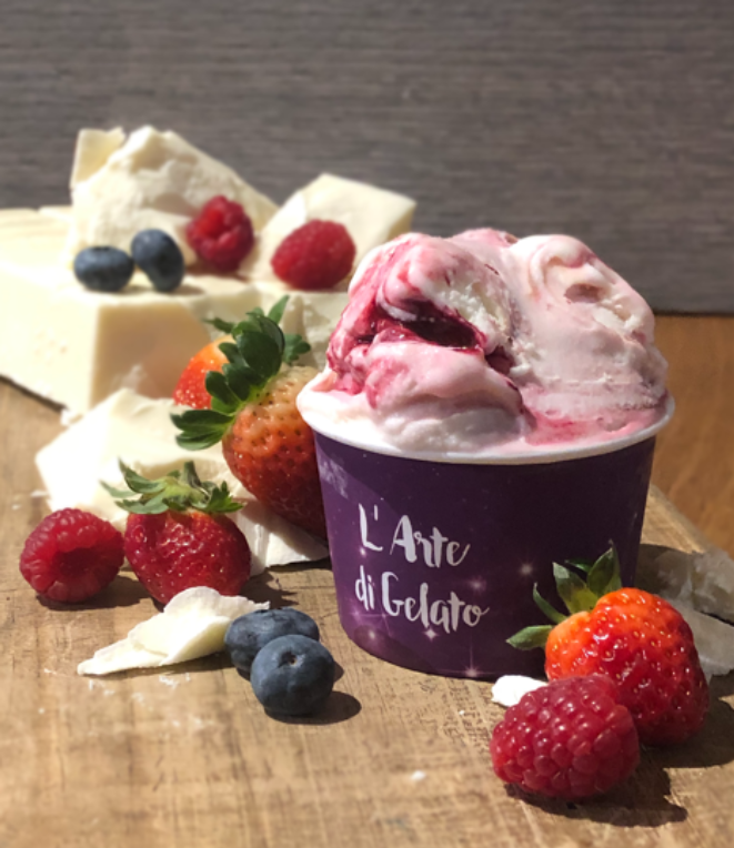 Sorbet L'Arte di Gelato é produzido apenas com fruta, açúcar e um pouco de água.