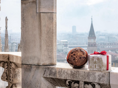 Panetone com açafrão em homenagem ao Duomo de Milão