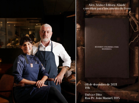 Alex Atala comemora aniversário do D.O.M., cozinha com a chef Manu Buffara e lança livro