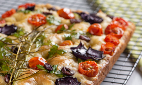 Focaccia Garden, uma receita tradicional italiana