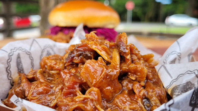 Pulled pork, uma das atrações especiais deste sábado. 