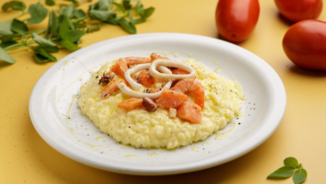 Risotto Al Mare, da Pamphylia Ristorante.