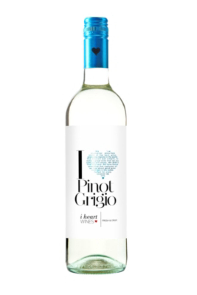 I Heart Pinot Grigio, chegando agora ao mercado brasileiro. 