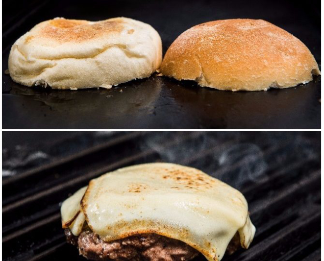 Para finalizar, toste o pão e derreta o queijo junto com a carne. Foto: Letícia Akemi/Gazeta do Povo.