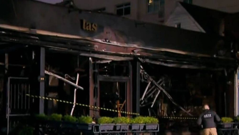 Incêndio destrói parte do restaurante Las Tablas, em Curitiba