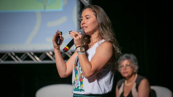  Rafaela Takasaki,&nbsp; presidente da PROBAM, fala sobre os produtos de Indicação Geográfica e  Turismo.   