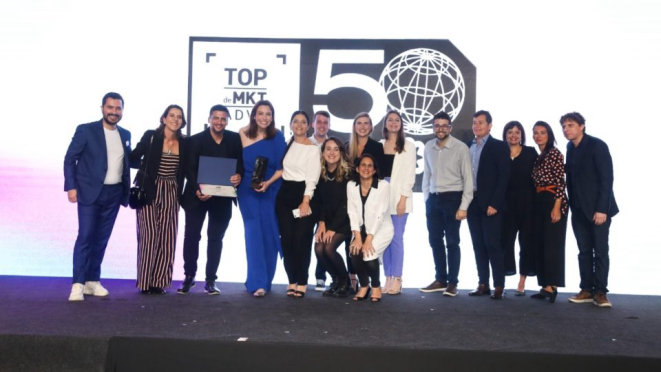 Equipe premiada pela realização da primeira edição do Festival Mueller Bom Gourmet.