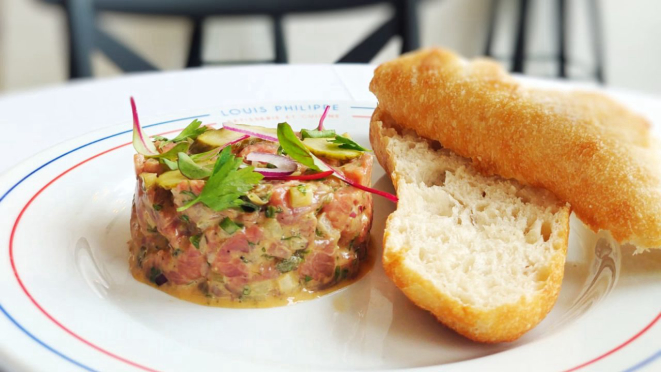 Steak Tartare do Louis Philippe Bistrot. 