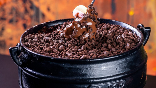 Fondue de chocolate do Blackpot Restaurant. 