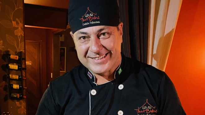 Chef Sérgio Moreno, proprietário do Thai House.