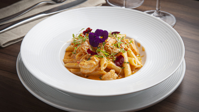 O restaurante oferece o melhor da gastronomia italiana e mediterrânea.
