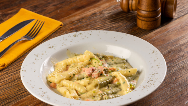 A cozinha italiana é a especialidade do Famiglia Fadanelli.