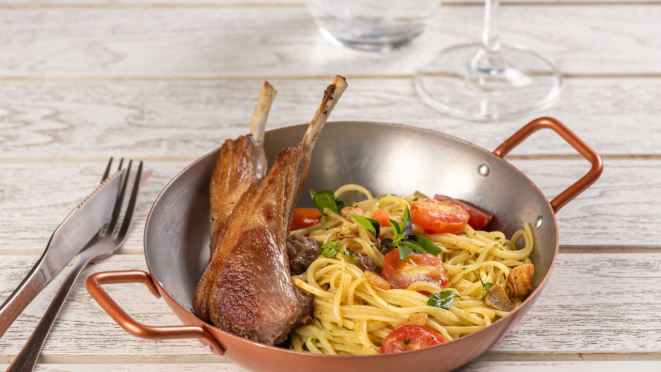 A proposta do Ícaro é trazer a culinária mediterrânea, com foco na gastronomia grega.