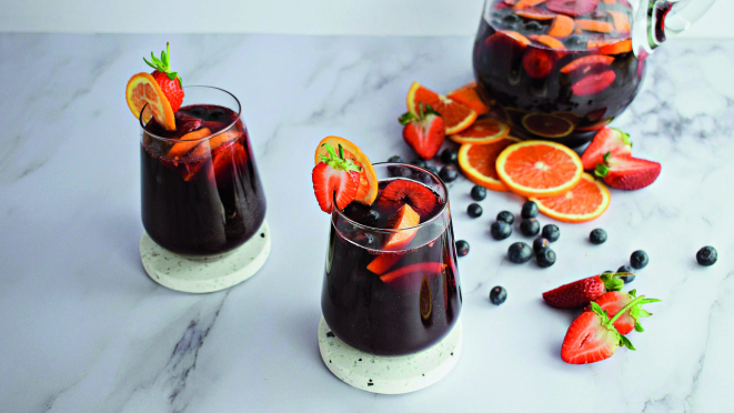 Sangria de vinho tinto