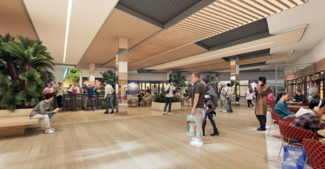 Reprodução do espaço gastronômico, programado para ser inaugurado em novembro deste ano. Foto: divulgação