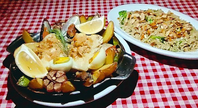 Bacalhau Baviera, prato criado especialmente par ao mês da Páscoa. Foto: Anacreon de Téos