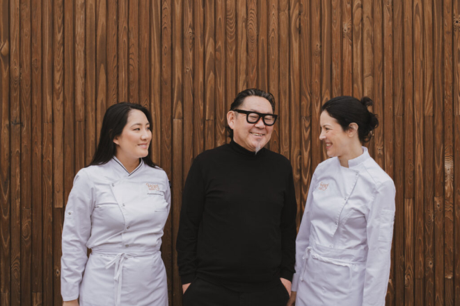 Da esquerda pra direita: Isabel, Nilton e Adriana Hagi, sócios da Hagi Torroneria &amp; Chocolateria.