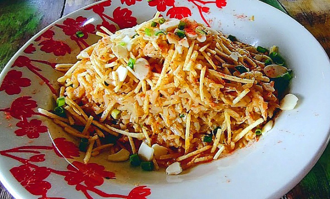 Arroz de siri, deliciosa combinação de sabores. | Foto: Anacreon de Téos