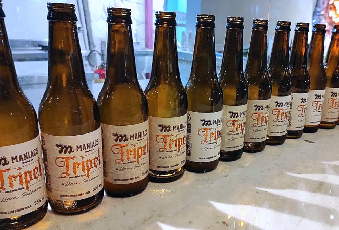 A tripel Maniacs by Lênin Palhano foi lançada no fim de semana e já está à venda. | Foto: Anacreon de Téos