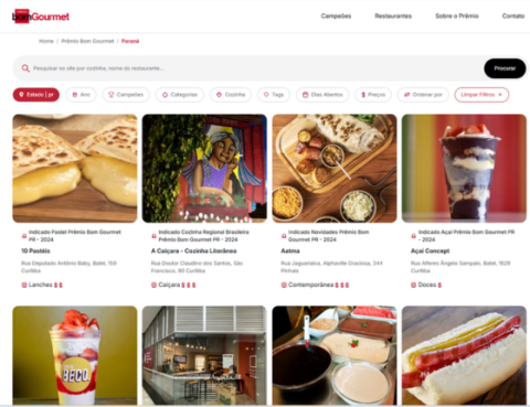 O Guia do Prêmio Bom Gourmet vai atualizar! Saiba como encontrar os melhores restaurantes do Paraná e Rio Grande do Sul