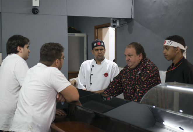 Jacquin e os sócios do restaurante. Foto: Divulgação.