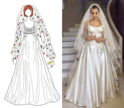 Veja desenhos dos vestidos de noiva mais famosos de todos os tempos