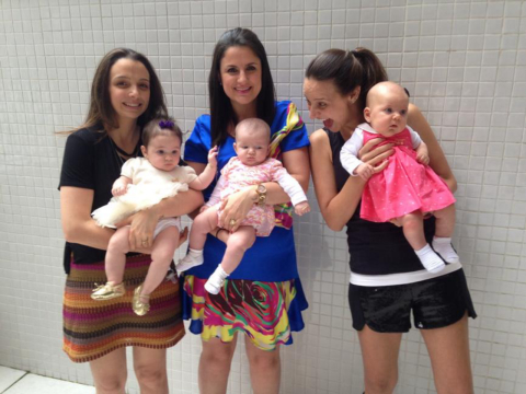 Meu bebê: Beatriz Kruger Pilatti, Maya Reichert Aleixo e Anna Feliz Malinoski