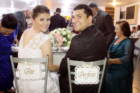 FELIZES PARA SEMPRE: Liliane Hill Reis e Marcus Vinicius Barros Reis