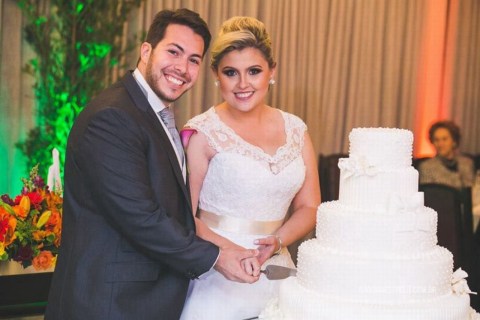 FELIZES PARA SEMPRE: Marcella Marinho Vicentini e Rafael Sieben Bordignon