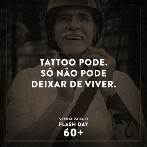 Evento em SP oferece tatuagens grátis para quem passou dos 60 anos