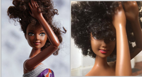 Modelo caribenha lança linha de bonecas negras e com cabelo afro