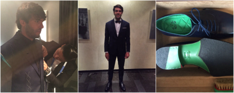 Kaka usa roupa de estilista brasileiro no Gala FIFA