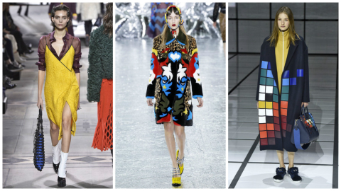 Inverno de cores na semana da moda de Londres