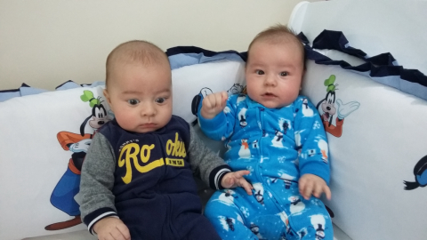 MEUS BEBÊS: Nicolas e Lucas Bosi Beatriz, 3 meses