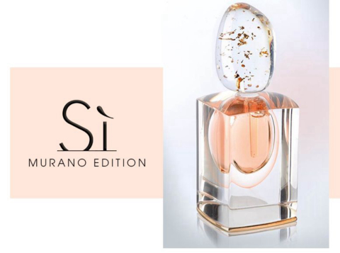 Perfume Sì Murano Edition, de Giorgio Armani, será leiloado
